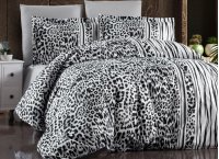 Постельное белье сатин First Choice - Leopard Black (Turkey), евро